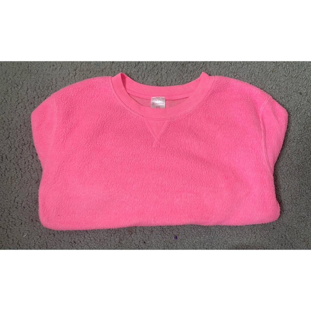 Pink Fleece Long Sleeve Top